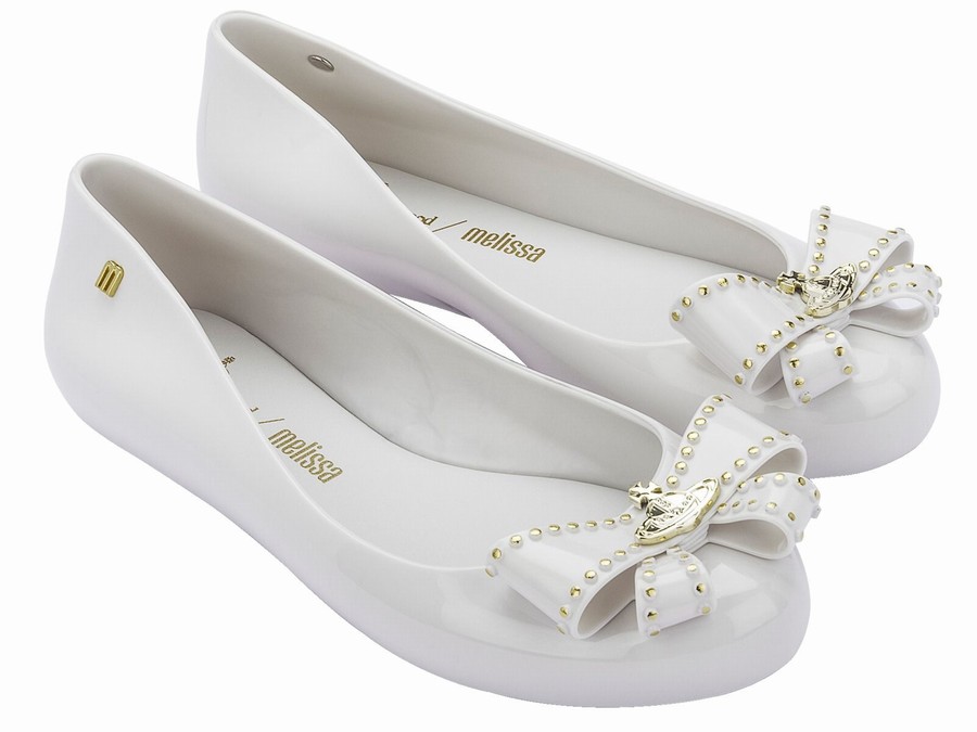 Bailarinas Melissa Vivienne Westwood Sweet Love Viv Bow Orb Mujer - Blancas - Argentina JLR-475301